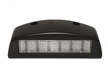 Nummerskyltbelysning LED svart 10-30V