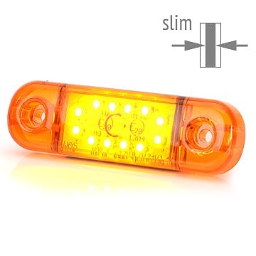 Sidomarkering Slim Orange LED