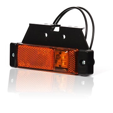 Sidomarkering Orange LED med Reflex inkl. fäste