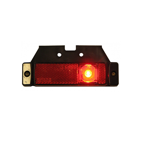Positionsljus Röd LED med Reflex inkl. fäste
