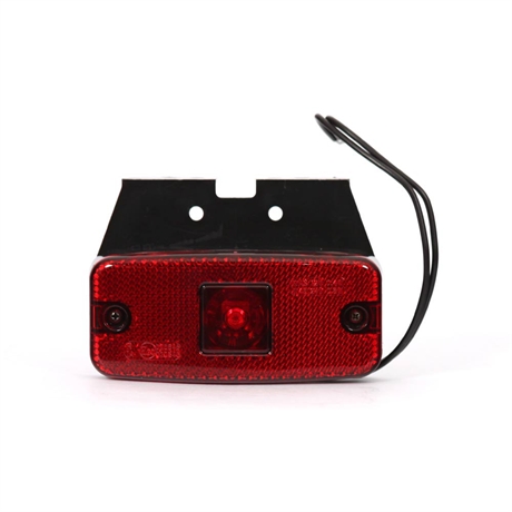 Positionsljus Röd LED med Reflex inkl. fäste 5m Kabel