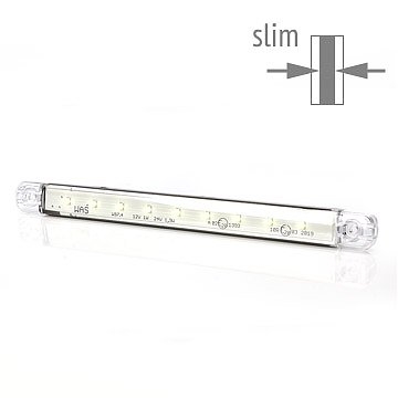 Positionsljus Slim Vit LED 10m Kabel