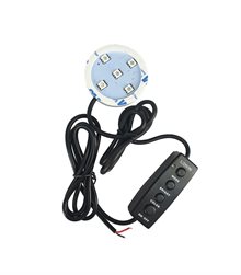 Ljusplatta till Poppy LED RGB 7 färger, 12-24V DC