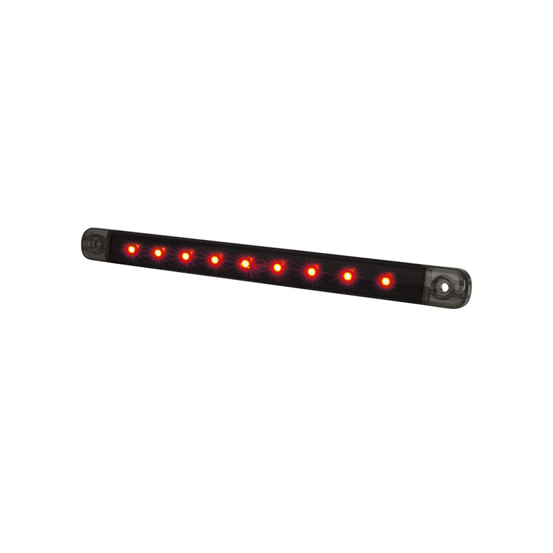 Dark Knight Slim Positionsljus 9 LED Röd