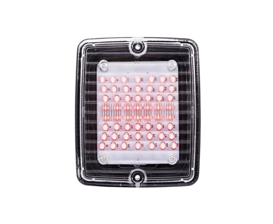 Bak/Broms/Blink LED Klar lins 24V