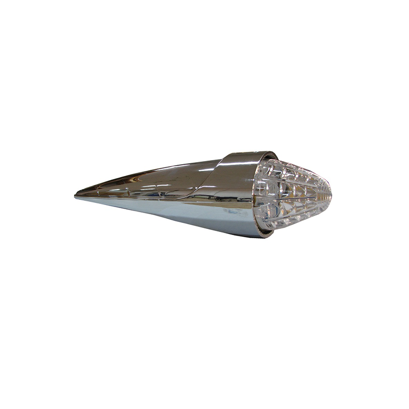 Torpedlampa Orange LED Klar Lins 24V