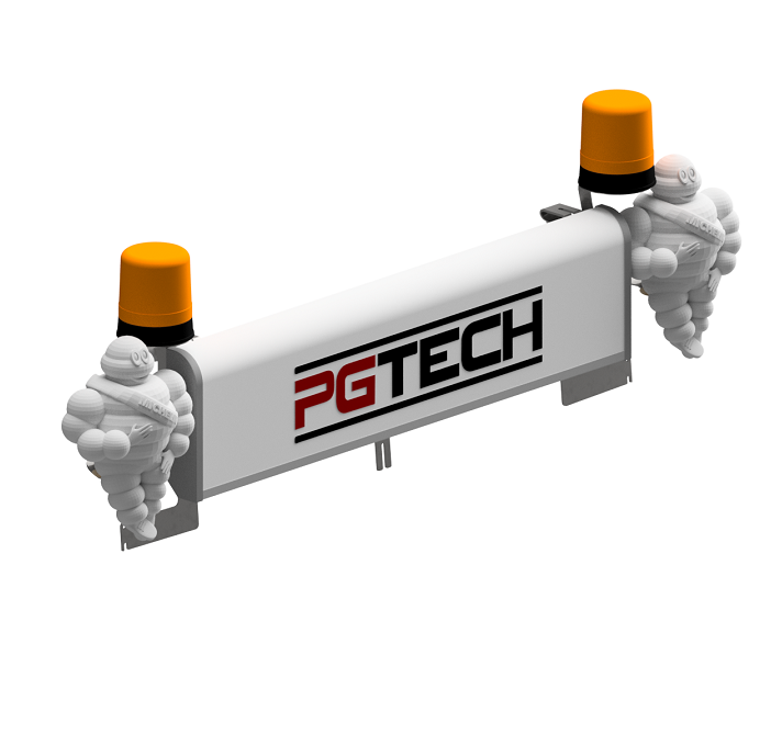 Pgtech Monteringskit ljusskylt Scania Nextgen - takskylt, 2x rotorljus, 2x Michelin