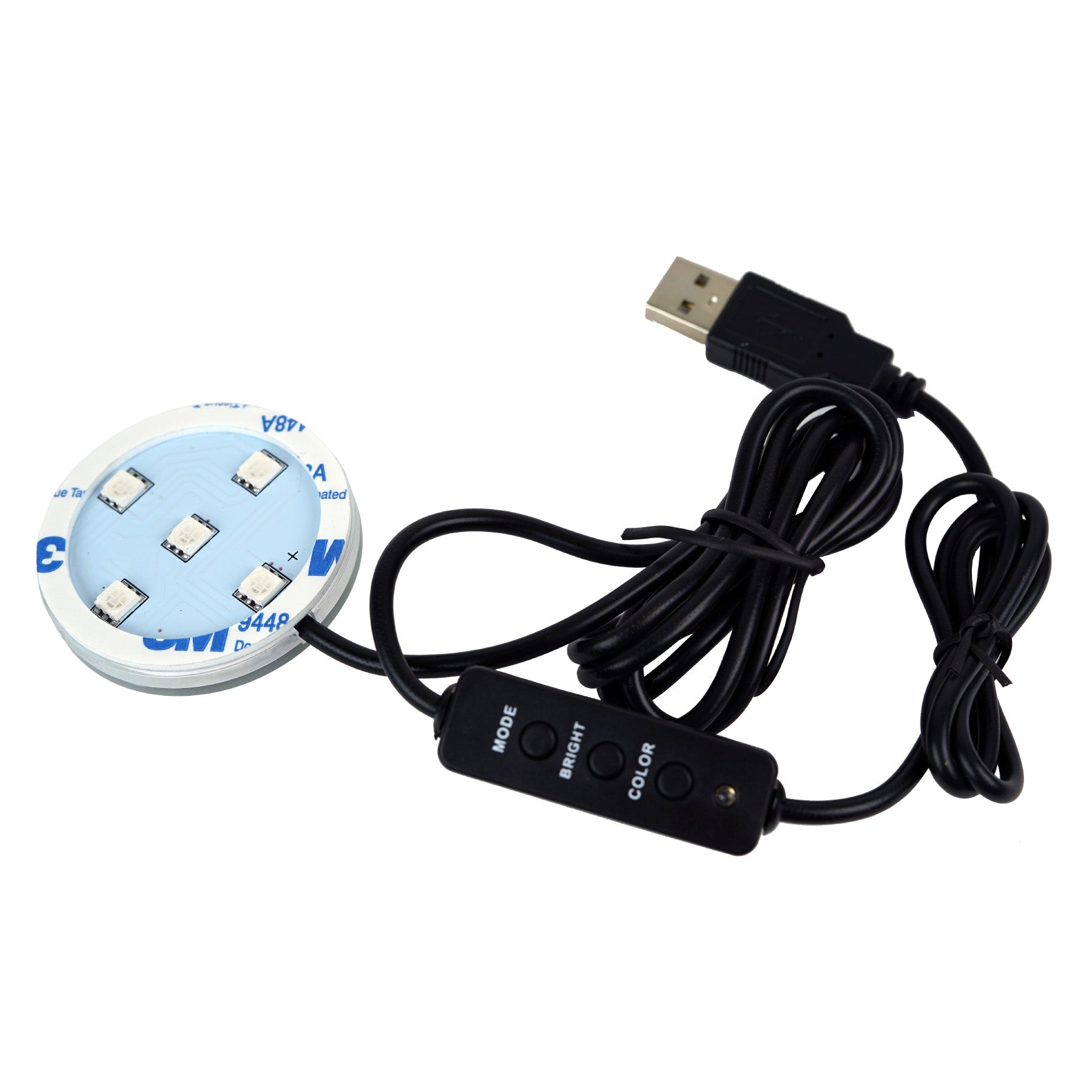 Ljusplatta till Poppy LED RGB 7 färger, 12-24V DC