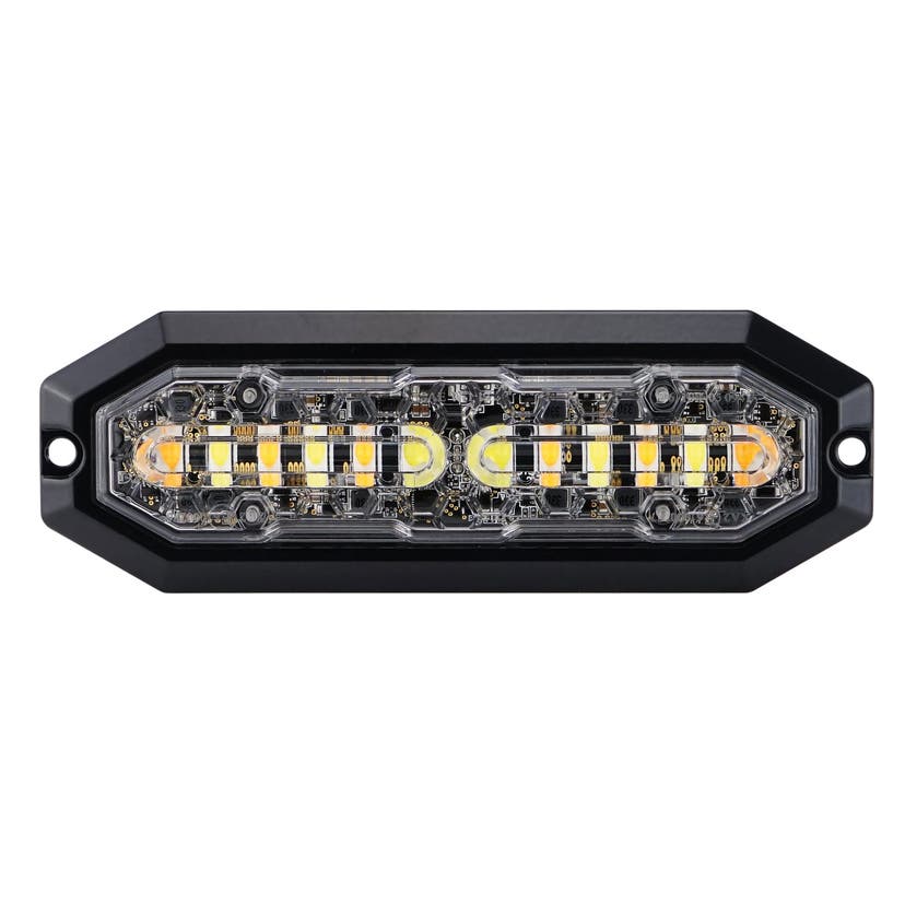 Blixtljus 12st LED Duo Orange / Vit Sken