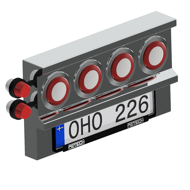 Pgtech Bakljuslåda 4 Jokon / Izeled
