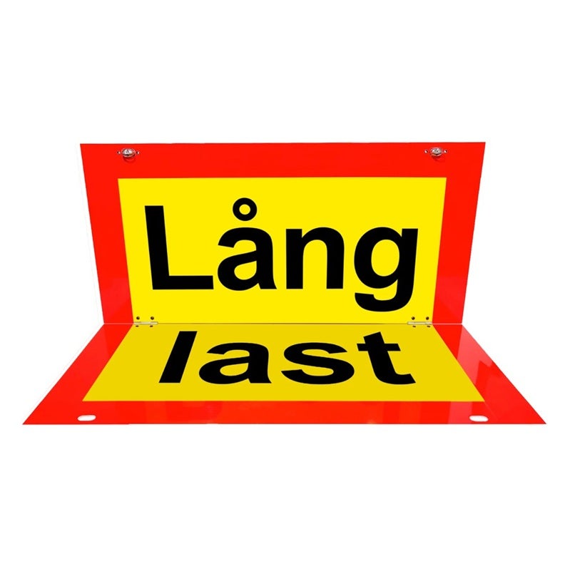 Lång last skylt Tvåradig Vikbar 600x500mm