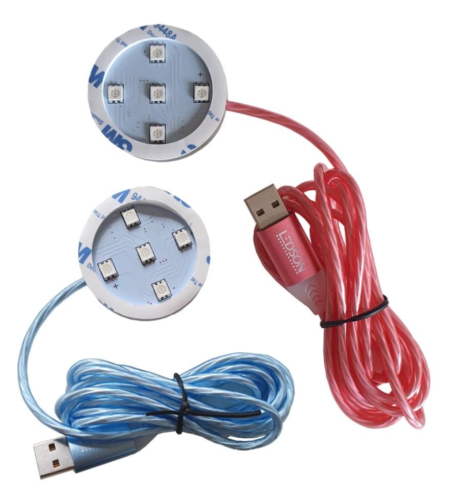 Ljusplatta för Poppy med rinnande ljus i kabeln (USB)