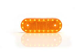 Sidomarkering med Blinkers Orange LED inkl. fäste