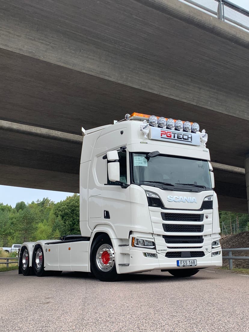 Solskydd 30cm Flat till Scania NG